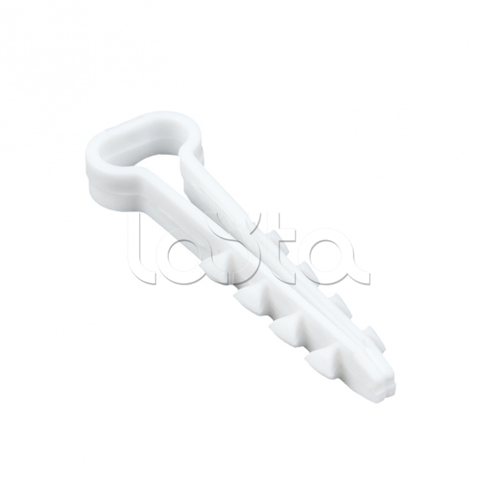 Дюбель-хомут (5х10 мм) для плоского кабеля белый (50 шт.) EKF PROxima (plc-cd-5x10w)