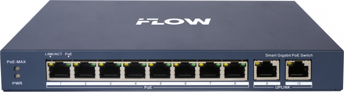 Коммутатор с PoE iFlow F-SW-EM610POE-VM