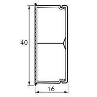 Кабель-канал с перегородкой METRA 40x16 Legrand (638195)