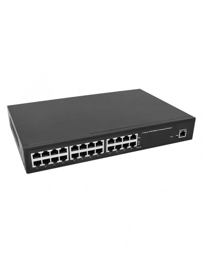 Управляемый PoE-инжектор Gigabit Ethernet на 12 портов NST NS-PI-12G-L