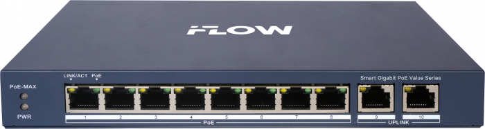 Коммутатор с PoE iFlow F-SW-EM610POE-VM/L