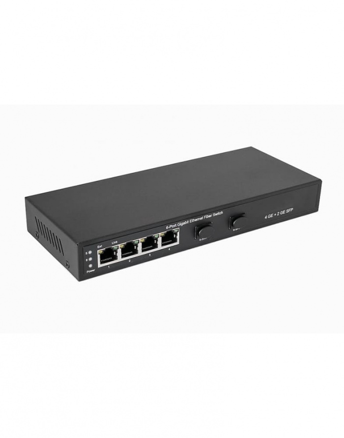 Коммутатор Gigabit Ethernet на 4 RJ45 + 2 SFP NST NS-SW-4G2G