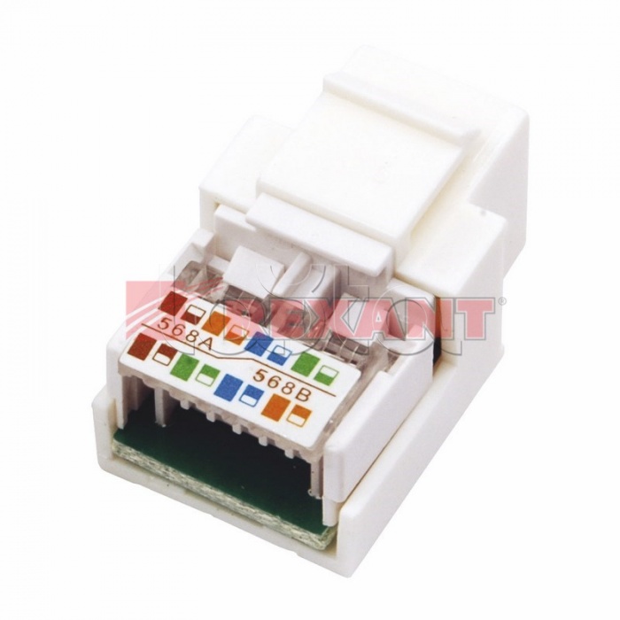 Гнездо вставка RJ-45 (Keystone Jack) CAT5e, ТИП-2 (10шт/уп) REXANT 03-1012