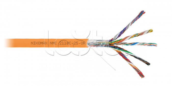 LAN U/UTP 25x2x24AWG (0,50мм) Кат.5 (Класс D) полимерн материал нг(А)-HF оранж 305м NIKOMAX (NMC 2110C-25-OR)