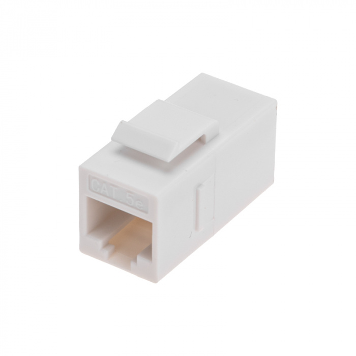 Адаптер проходной формата Keystone, Jack RJ-45(8P8C), UTP, CAT 5e REXANT PRO 02-0101