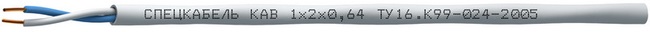 Кабель симметричный для технологии LonWorks, одиночной прокладки КАВ 1x2x0,64 Спецкабель