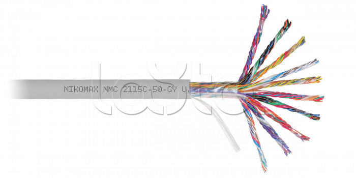 LAN U/UTP 50x2x24AWG (0,50мм) Кат.5 (Класс D) полимерн материал нг(А)-HF оранж 305м NIKOMAX (NMC 2110C-50-OR)