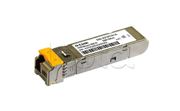 Промышленный WDM SFP-трансивер с 1 портом 1000Base-BX-D (Tx:1550 нм, Rx:1310 нм) для одномодового оптического кабеля (до 10 км) D-Link S310T/10KM/A1A