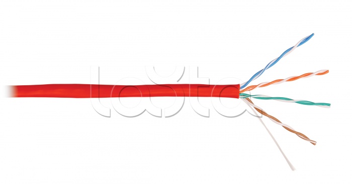 Кабель связи симметричный, для широкополосного доступа LAN UTP 4x2x24AWG кат.5e внутренний (NKL 4100A-RD) NIKOMAX (305 м)