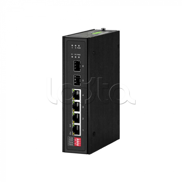 Промышленный PoE коммутатор Gigabit Ethernet на 6 портов NST NS-SW-4G2G-SP/I