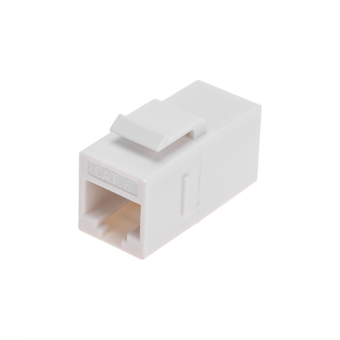 Адаптер проходной формата Keystone, Jack RJ-45(8P8C), UTP, CAT 6 REXANT PRO 02-0108