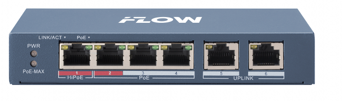 Коммутатор с PoE iFlow F-SW-EU206HPOE-V