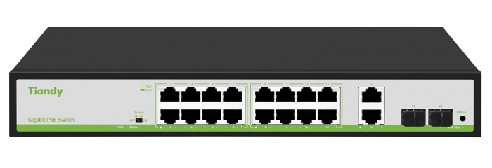РоЕ коммутатор Tiandy TC-P3S020 Spec:G/1622/AT/180