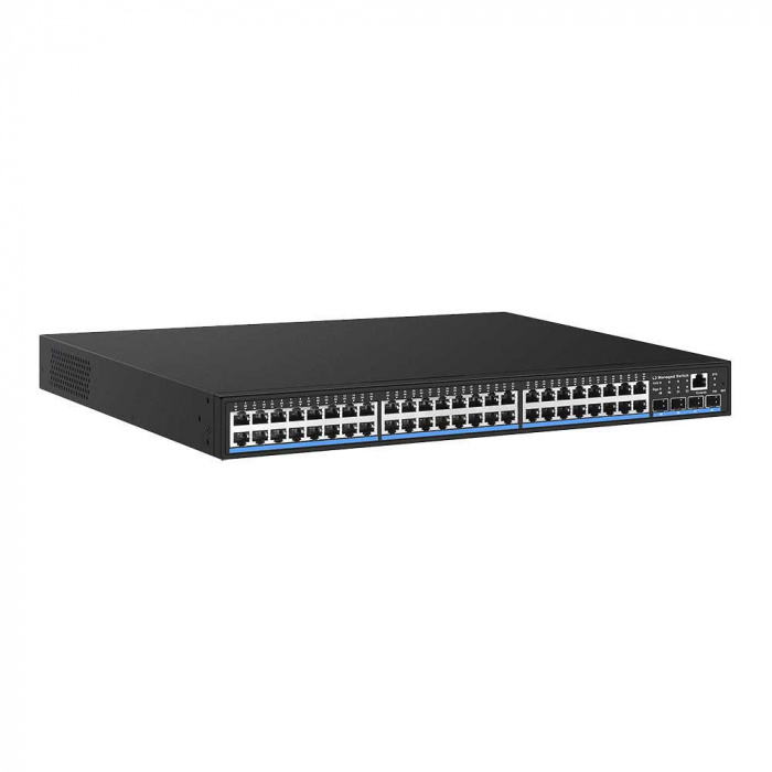 Управляемый L3 коммутатор Gigabit Ethernet на 48xRJ45 + 4x10G SFP+ Uplink NST NS-SW-48G4G10-L