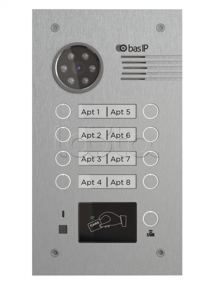 Вызывная панель BAS-IP BA-08MD SILVER