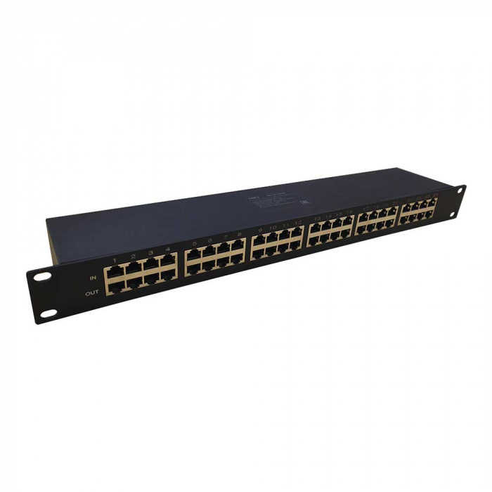 Устройство грозозащиты Gigabit Ethernet PoE на 24 канала NST NS-LP-24GP