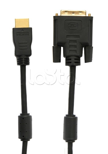 Шнур HDMI - DVI-D gold 7 м с фильтрами (5шт/уп) REXANT 17-6307