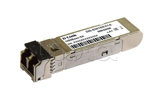 Промышленный SFP-трансивер с 1 портом 1000Base-SX для многомодового оптического кабеля (до 550 м) D-Link S301SX/A1A