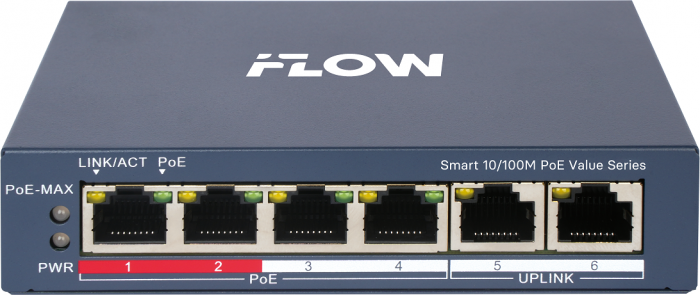 Коммутатор с PoE iFlow F-SW-EM206POE-VM/L