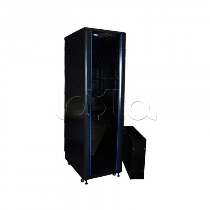 Шкаф напольный серверный 19&quot; Business Advanced, 47U 600x1000, без дверей, с боковыми стенками, черный TWT-CBA-47U-6x10-00